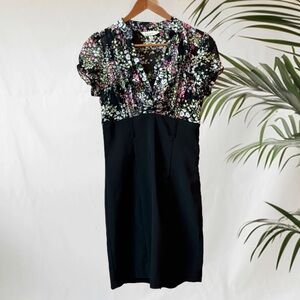 Speechless Sheer Floral Bodice with Built in Cami Body Contour Fit Size 7